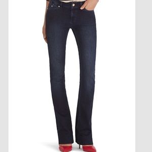 White House Black Market Dark Wash Skinny Flare Women’s Jeans Size  6 Preowned